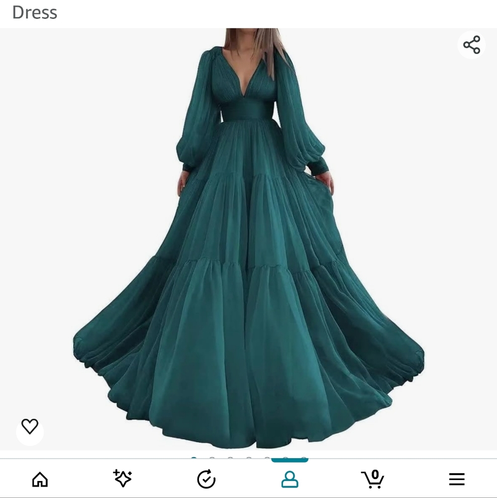 Beautiful formal gown and hair comb